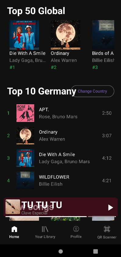 Home view of Pertamaxify app